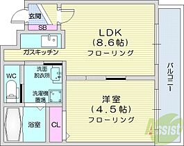 エヴァンスコート南3条  ｜ 北海道札幌市中央区南三条西9丁目（賃貸マンション1LDK・5階・28.06㎡） その2