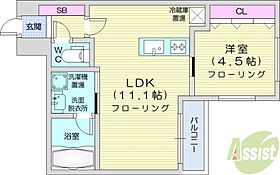 CARRERA行啓通  ｜ 北海道札幌市中央区南十四条西13丁目（賃貸マンション1LDK・4階・37.52㎡） その2