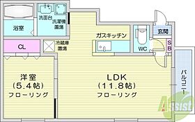 北海道札幌市東区北二十三条東2丁目（賃貸マンション1LDK・1階・38.58㎡） その2