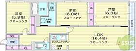 Contrail月寒  ｜ 北海道札幌市豊平区月寒中央通4丁目（賃貸マンション3LDK・3階・78.98㎡） その2