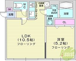 北海道札幌市東区北十三条東16丁目（賃貸マンション1LDK・3階・35.63㎡） その2