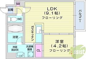 カサブランカ参番館  ｜ 北海道札幌市中央区南五条東3丁目（賃貸マンション1LDK・6階・30.21㎡） その2