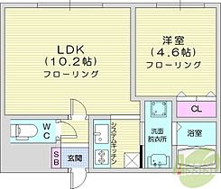 ボナールカノンN43  ｜ 北海道札幌市東区北四十三条東15丁目（賃貸マンション1LDK・4階・33.77㎡） その2