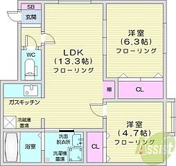 🉐敷金礼金0円！🉐サフィニア弐番館