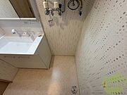 洗濯機はこちらの脱衣所に置くことができます！
