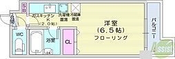 KWビル壱番館 1Kの間取図画像