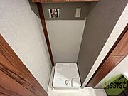 洗濯機はこちらの専用スペースに置けます！