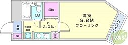 ペルセウス麻生 1Kの間取図画像