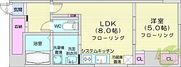 CASATRESNEO 1LDKの間取図画像