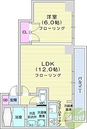アクティ麻生南 1LDKの間取図画像