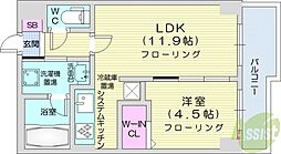 ZOLEE 1LDKの間取図画像