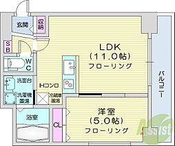 ブロス・ラ・リベルタ 1LDKの間取図画像