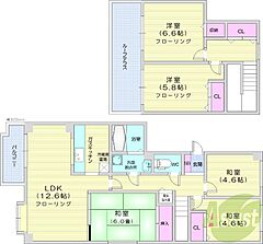 物件の間取り