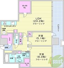 物件の間取り