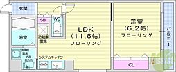 prod.23 1LDKの間取図画像