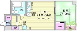 アルファコンフォート札幌 1LDKの間取図画像