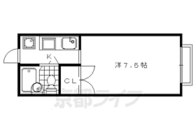 エステートピア苅分 209 ｜ 京都府京都市右京区嵯峨苅分町（賃貸アパート1K・2階・18.63㎡） その2