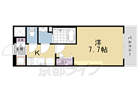 京都府京都市下京区梅小路高畑町（賃貸マンション1K・5階・23.20㎡） その2