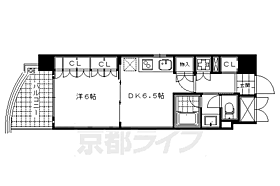 京都府京都市中京区円福寺町（賃貸マンション1DK・3階・36.10㎡） その2