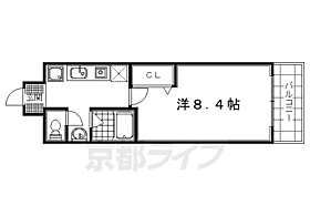 グロリアス八条 202 ｜ 京都府京都市右京区西京極橋詰町（賃貸マンション1K・2階・25.23㎡） その2