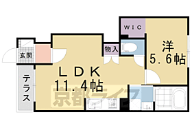 Ｃａｍｅｒａ（カーメラ）幡枝 105 ｜ 京都府京都市左京区岩倉幡枝町（賃貸アパート1LDK・1階・40.57㎡） その2