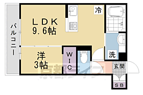 アビオン上賀茂 103 ｜ 京都府京都市北区上賀茂朝露ケ原町（賃貸アパート1LDK・1階・32.39㎡） その2