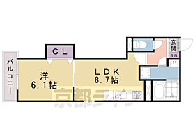 京都府京都市南区西九条大国町（賃貸アパート1LDK・3階・36.97㎡） その2