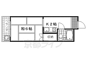 京都府京都市下京区西七条南衣田町（賃貸アパート1K・2階・20.17㎡） その2