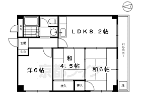 京都府京都市南区上鳥羽北村山町（賃貸マンション3LDK・4階・53.43㎡） その2