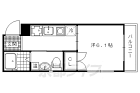 シエルコート北大路 402 ｜ 京都府京都市北区小山西大野町（賃貸マンション1K・4階・20.45㎡） その2