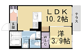 京都府京都市南区西九条大国町（賃貸アパート1LDK・1階・35.00㎡） その2