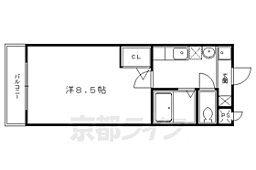 ＶＩＮＧＴ－ＳＥＰＴきぬがさ 403 ｜ 京都府京都市北区平野上柳町（賃貸マンション1K・4階・24.00㎡） その1