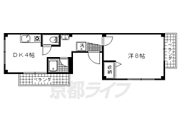 ハイネスヒルズ 3階1DKの間取り