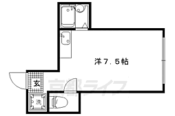 メゾンワイズ 2階ワンルームの間取り