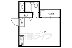 ＦＬＡＴ464 4階ワンルームの間取り