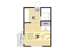 シティーハウスＳＡＫＡ　ＰＡＲＴII 1階1Kの間取り