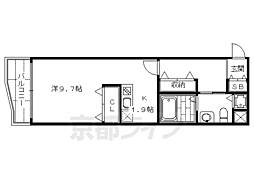 ＳＨＩＣＡＴＡ　ＯＮＺＥ　ＢＬＤＧ 5階ワンルームの間取り