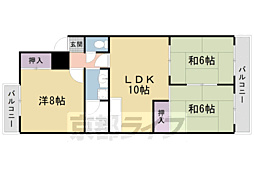 サンサーラ乾 3LDKの間取図画像