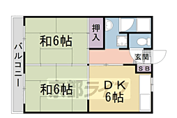 足立ハイツ太秦 4階/-