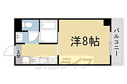 ＧＲＡＮＤ　ＣＩＴＹ 4階1Kの間取り