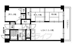 メゾンジュラク 4階3LDKの間取り