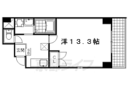 Ｗｉｔｈ京Ｓｅａｓｏｎｓ 6階1Kの間取り