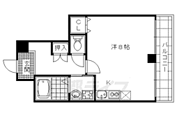 ネオコーポ住吉 1階ワンルームの間取り