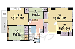 テールビル 3階4LDKの間取り