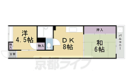 シャトーやなぎ 2DKの間取図画像