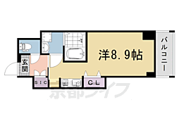 LW京都桜邸 ワンルームの間取図画像