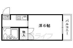 コーポ渡辺 1Kの間取図画像