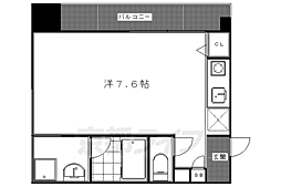 プロスペクト下鴨 ワンルームの間取図画像