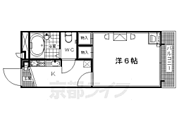 レオパレスCONY 1Kの間取図画像