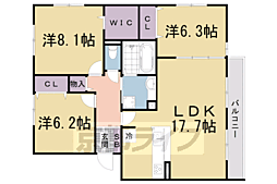 コルデュ瀬田 3LDKの間取図画像